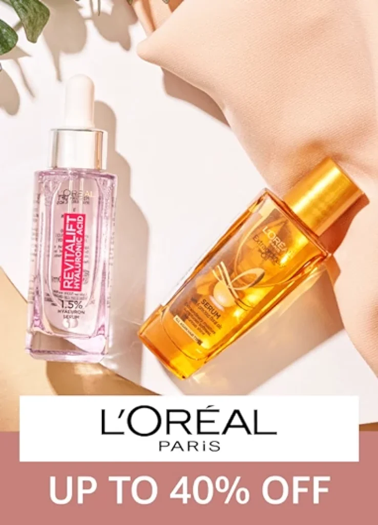 loreal 40% off