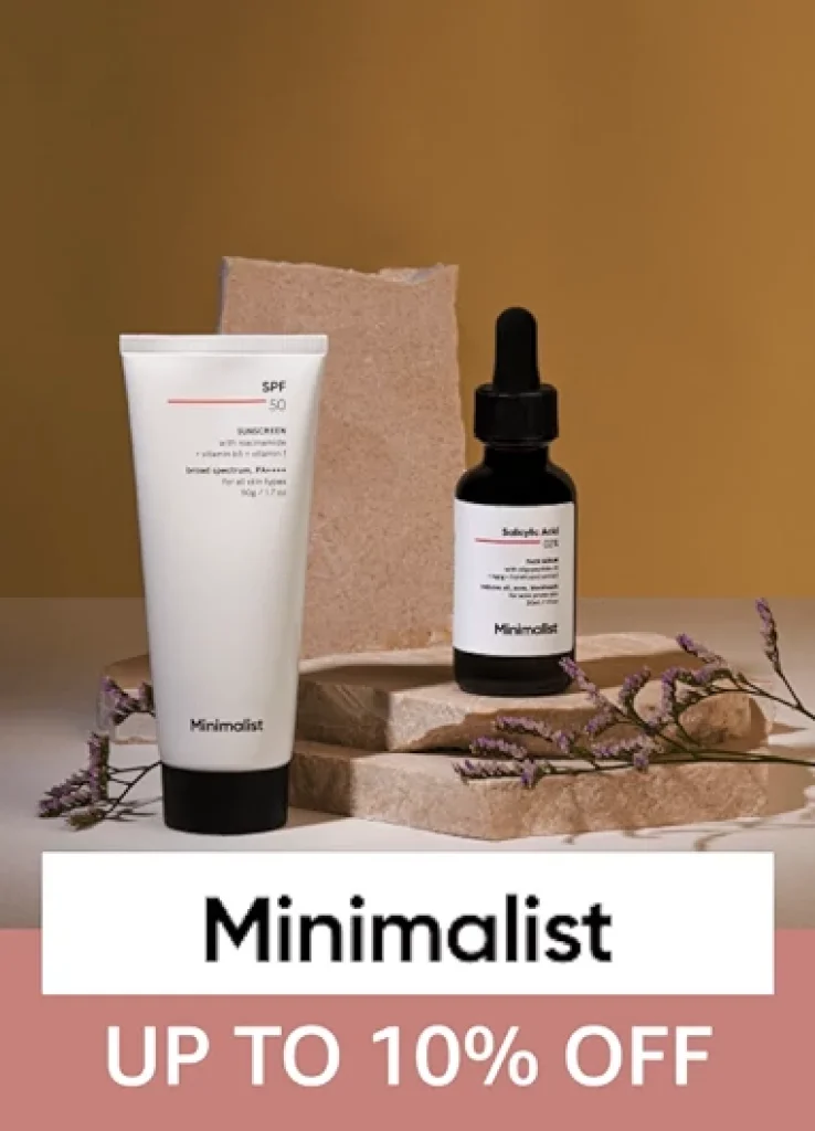 minimalist 10% off